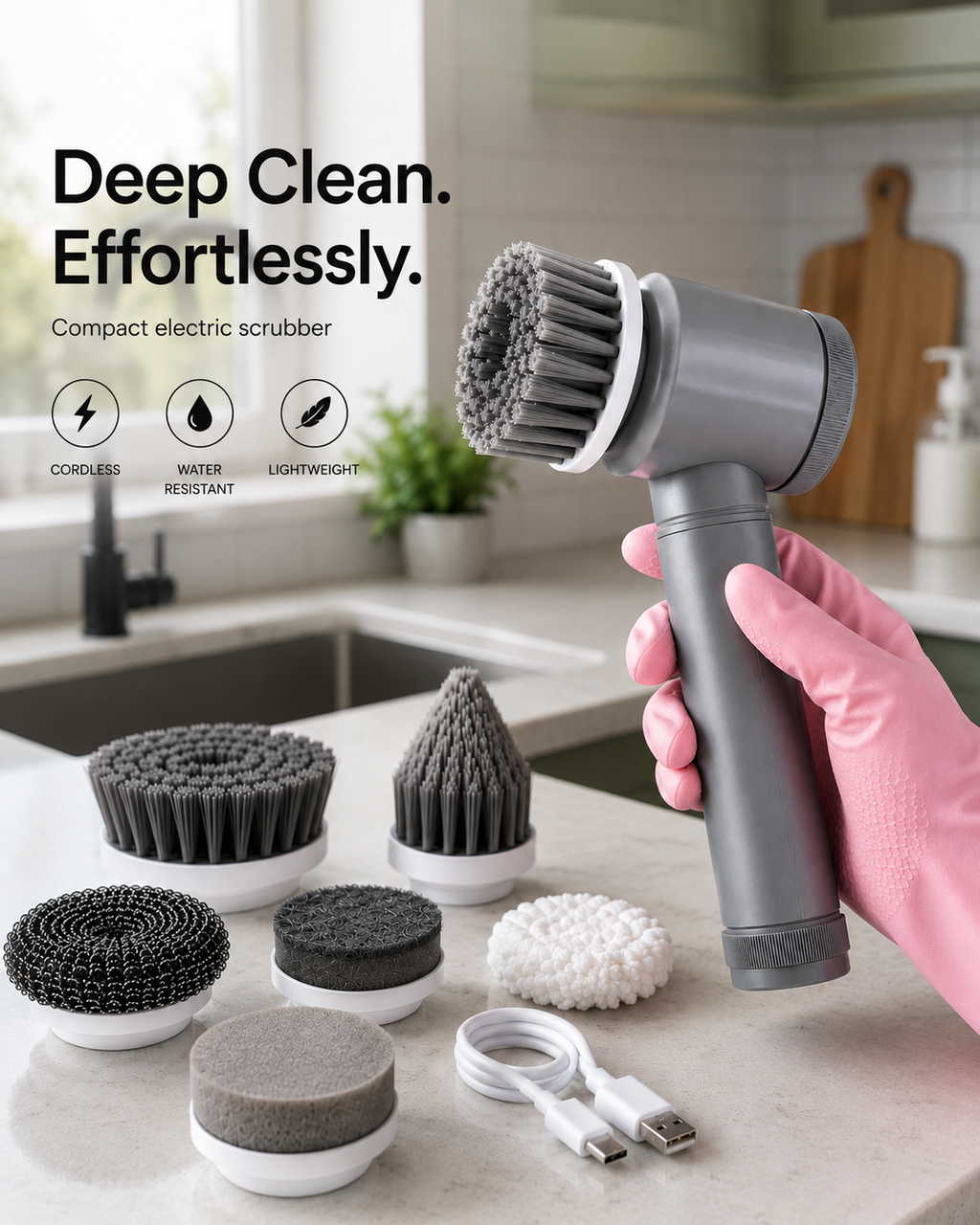 TurboSpin Scrubber™ – Deep Clean Without Scrubbing